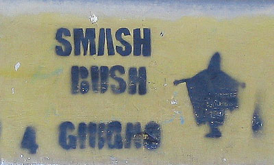 Anti-Bush Graffiti in Italy